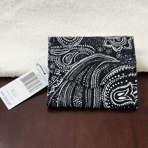 Vera Bradley RFID Mini Trifold Wallet Stellar Paisley - New - Picture 1 of 8